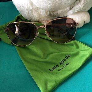 Kate Spade aviators with Gold Sunglasses
